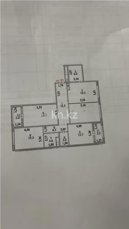 Продажа 4-комнатной квартиры, 118.5 м², ул. Нурмагамбетова, дом  25/1 в Астане - фото 9