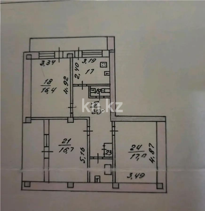 Продажа 3-комнатной квартиры, 74.4 м² - Продажа недвижимости в Алматы - страница 24 фото 1 из 1