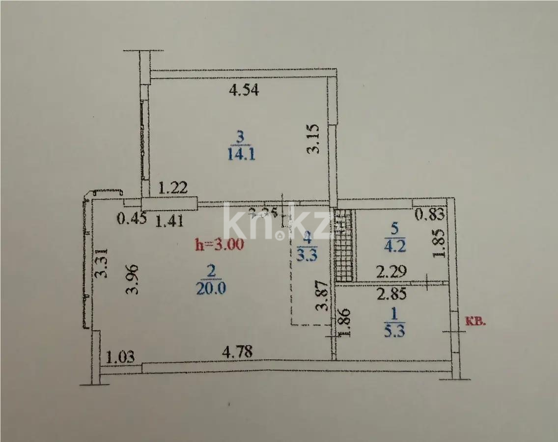 Продажа 2-комнатной квартиры, 47 м² в Алматы - фото 4