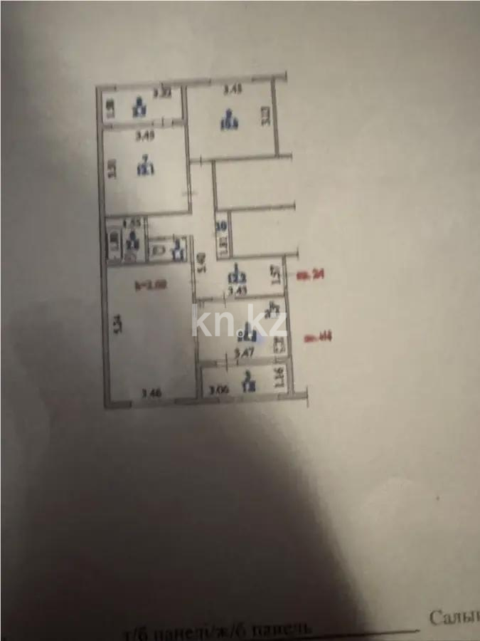 Продажа 2-комнатной квартиры, 34.85 м², пр. Достык, дом  105/2 - Продажа квартир в Алматы фото 4 из 4