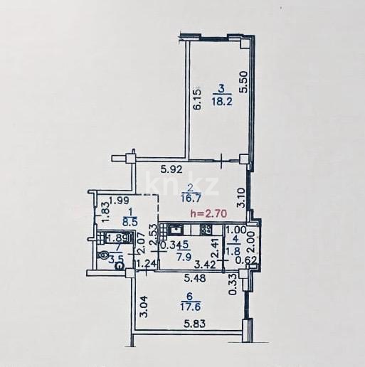 Продажа 3-комнатной квартиры, 74 м² - Продажа квартир в монолитном доме в Алматы фото 16 из 16
