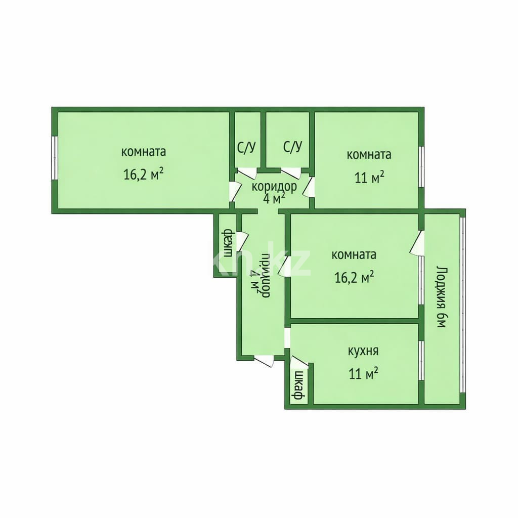 Продажа 3-комнатной квартиры, 71 м² - Продажа недвижимости в Костанае фото 11 из 11