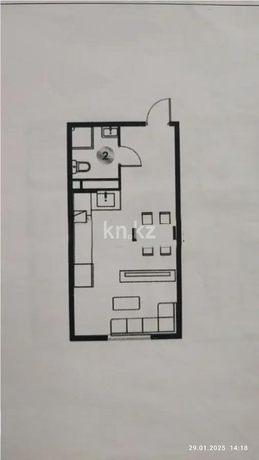Продажа 1-комнатной квартиры, 37 м², ул. Сыбызгы, дом  100 стр - Продажа квартир в Алматы фото 1 из 1
