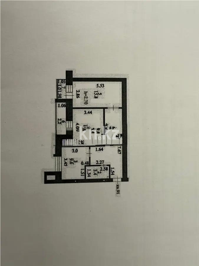 Продажа 2-комнатной квартиры, 63.1 м², ул. Азербаева, дом  37/1 в Астане