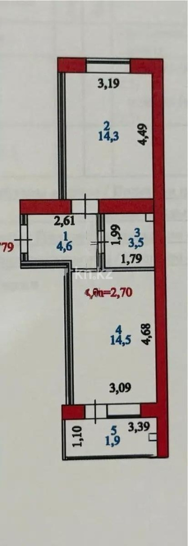 Продажа 1-комнатной квартиры, 39 м² в Астане - фото 3