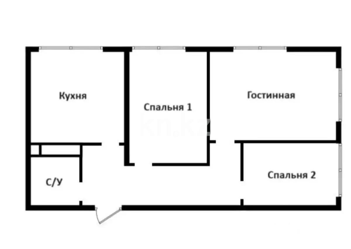 Продажа 2-комнатной квартиры, 66.17 м², ул. Сыбызгы, дом  100 стр - Продажа квартир в Алматы фото 1 из 1