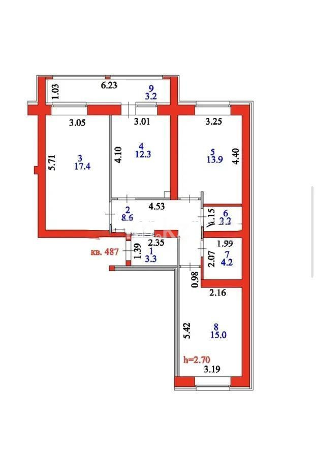 Продажа 3-комнатной квартиры, 80.1 м² - Продажа квартир в новостройках Астаны с фото - страница 233 фото 1 из 1