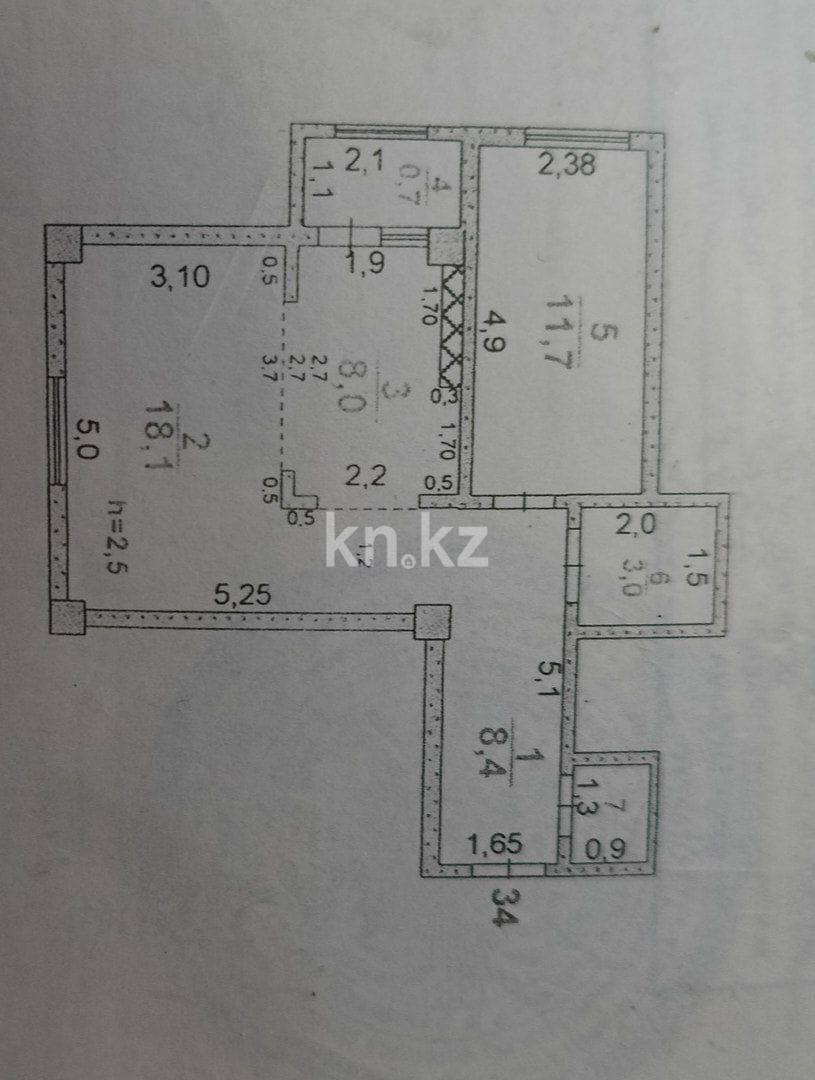 Продажа 2-комнатной квартиры, 51 м², пр. Назарбаева, дом  41 - Продажа квартир в Шымкенте фото 1 из 1