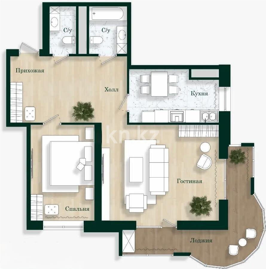 Продажа 3-комнатной квартиры, 97.3 м² в Алматы - фото 4