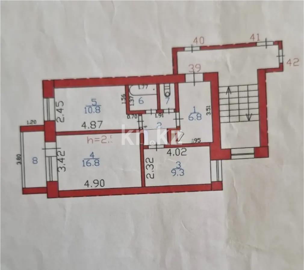 Продажа 2-комнатной квартиры, 53 м², ул. Школьная, дом  87 - Продажа квартир в Абае без посредников фото 1 из 1