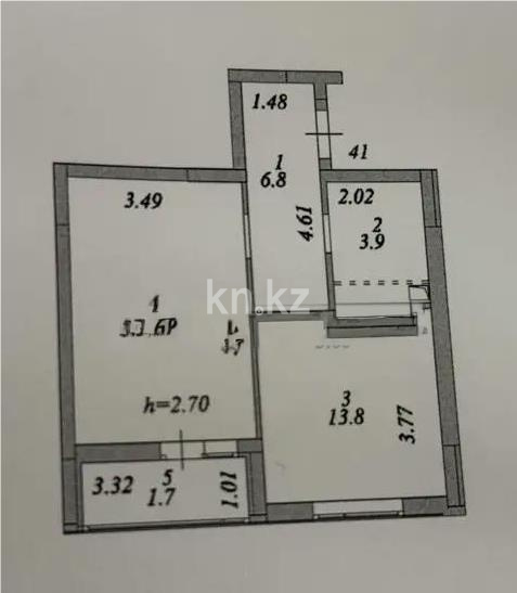 Продажа 1-комнатной квартиры, 44.1 м², ул. А-91, дом  17 стр в Астане - фото 6