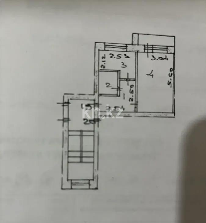 Продажа 1-комнатной квартиры, 30 м² в Караганде