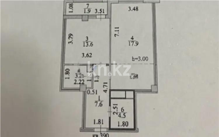 Продажа 2-комнатной квартиры, 56.1 м² - Продажа двухкомнатных квартир от собственников в Астане - страница 2 фото 2 из 2