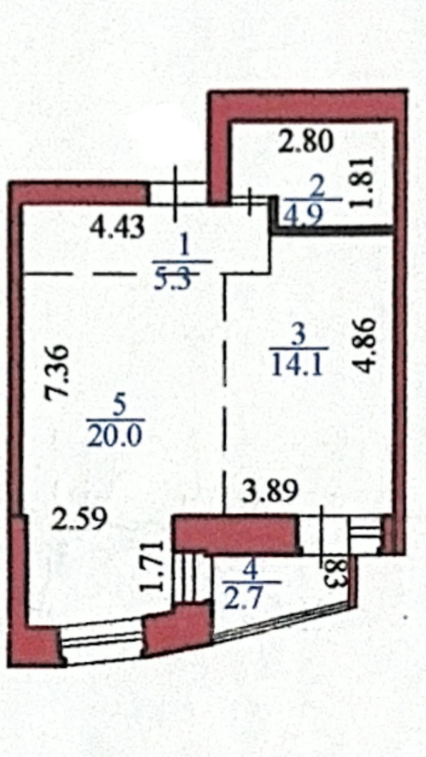 Продажа 2-комнатной квартиры, 45 м² - Продажа двухкомнатных квартир в р-не Байконур Астаны фото 9 из 9