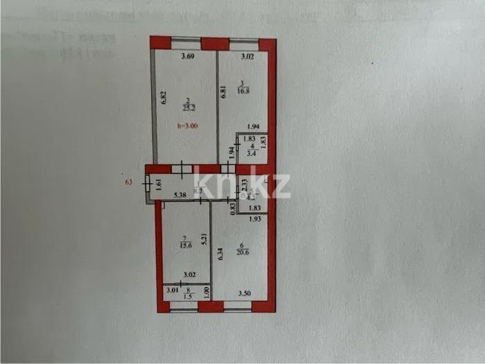 Продажа 3-комнатной квартиры, 96 м², ул. Нажимеденова, дом  28/1 - Продажа квартир в Астане фото 1 из 1