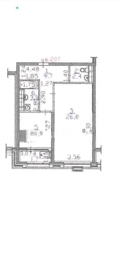 Продажа 2-комнатной квартиры, 53.4 м², пр. Абая, дом  118 - Продажа квартир в Алматы фото 1 из 1