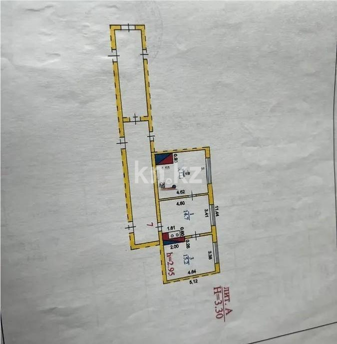 Продажа 3-комнатной квартиры, 58 м² в Караганде
