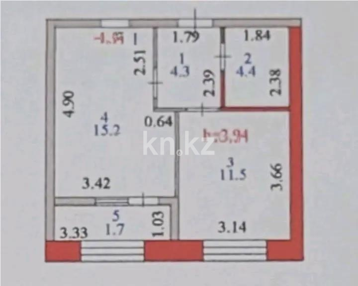 Продажа 1-комнатной квартиры, 37.1 м² в Астане