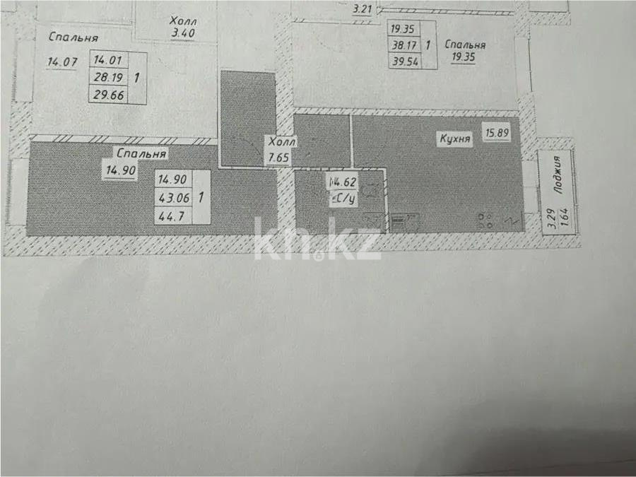 Продажа 2-комнатной квартиры, 45 м², ул. Тынышбайулы, дом  6 стр в Астане