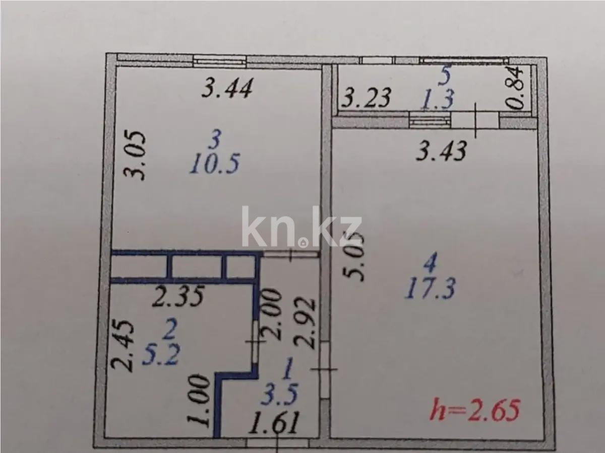 Продажа 1-комнатной квартиры, 37.8 м², ул. Кобыланды батыра, дом  7 в Астане - фото 6