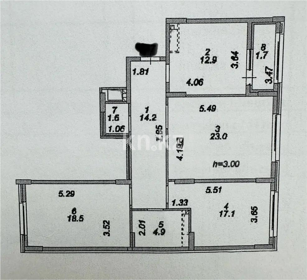 Продажа 3-комнатной квартиры, 95 м² в Астане