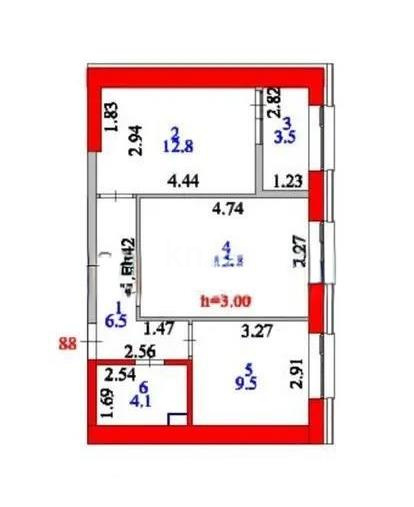 Продажа 2-комнатной квартиры, 52 м² - Продажа двухкомнатных квартир в Астане - страница 4 фото 4 из 4