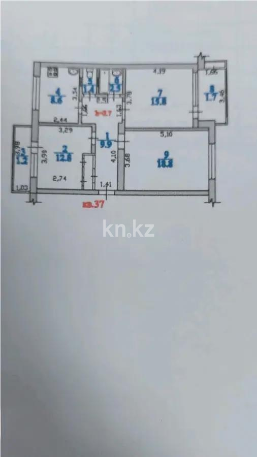 Продажа 3-комнатной квартиры, 72.7 м² - Продажа трехкомнатных квартир от собственников в Казахстане - страница 3 фото 6 из 6