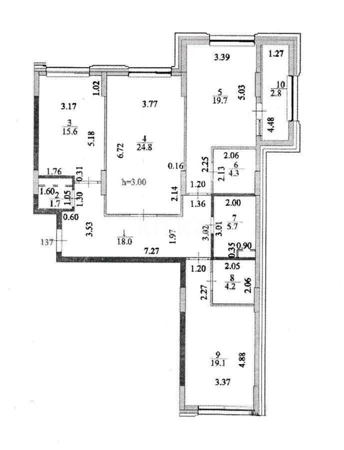 Продажа 3-комнатной квартиры, 115.9 м² - Продажа трехкомнатных квартир от собственников в Астане фото 6 из 6