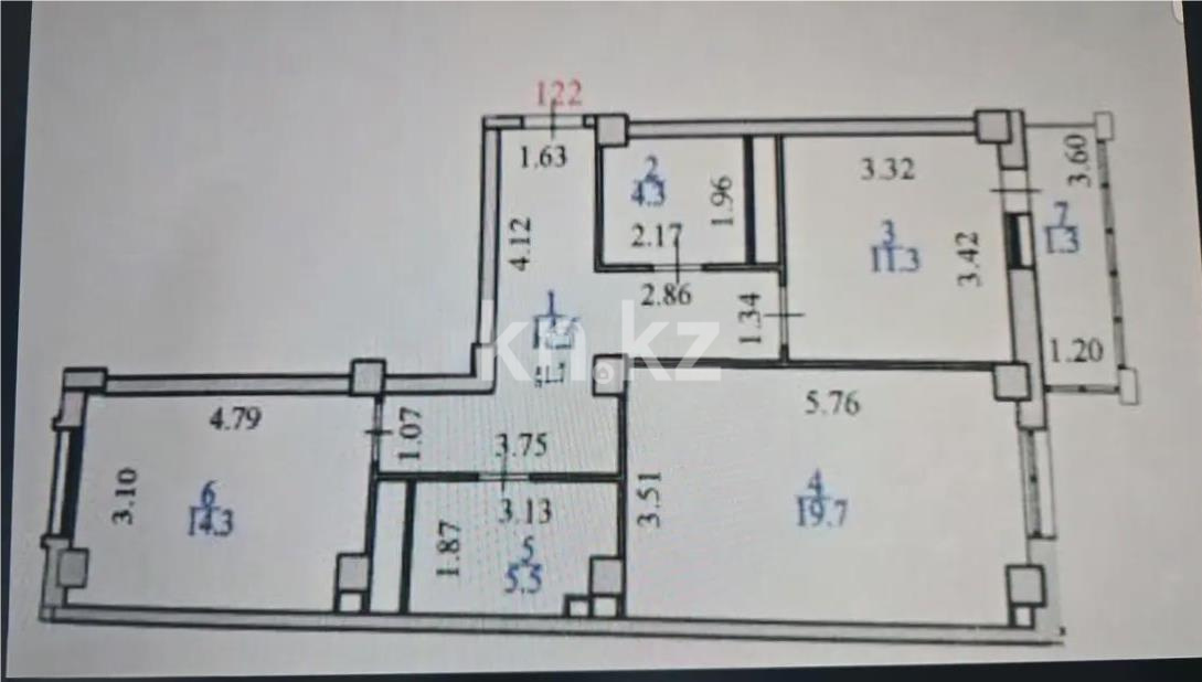 Продажа 2-комнатной квартиры, 77 м² в Астане - фото 3