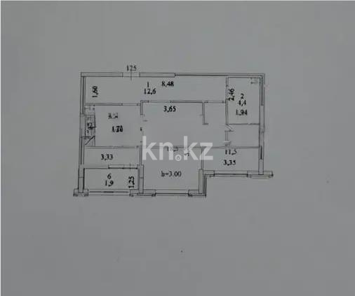 Продажа 2-комнатной квартиры, 60.4 м² - Продажа двухкомнатных квартир в блочном доме в Казахстане фото 1 из 1