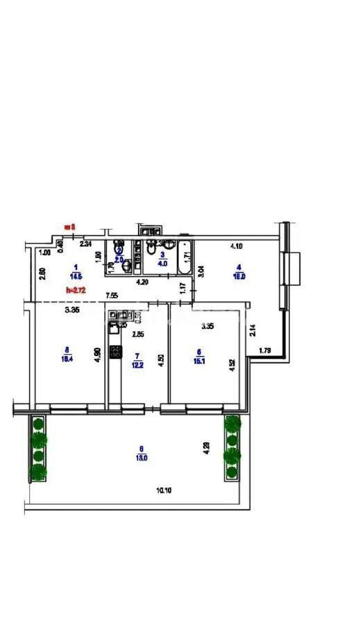 Продажа 3-комнатной квартиры, 93.2 м², ул. Радостовца, дом  169 - Продажа квартир в Алматы фото 1 из 1