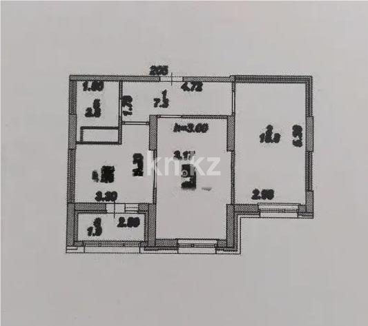 Продажа 2-комнатной квартиры, 53.8 м², ул. Шаймерденова, дом  4/1 в Астане