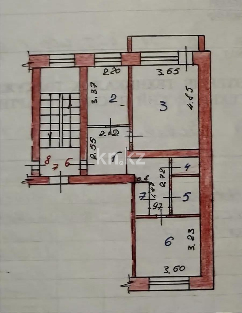 Продажа 2-комнатной квартиры, 51 м² в Караганде - фото 6