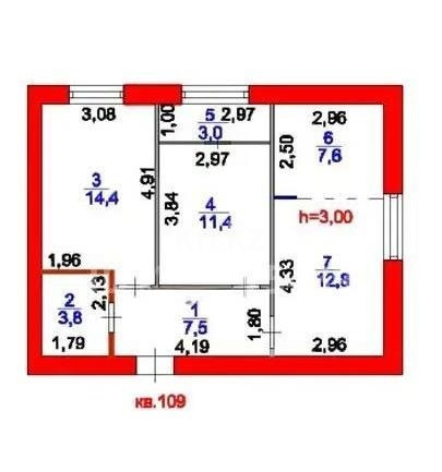 Продажа 2-комнатной квартиры, 60.5 м² - Недвижимость в Астане - страница 4 фото 4 из 4