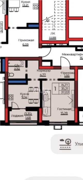 Продажа 1-комнатной квартиры, 37 м², ул. Е-908, дом  24 - Продажа  однокомнатных квартир в новостройках Астаны без посредников фото 1 из 1