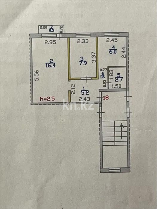 Продажа 2-комнатной квартиры, 44 м², ул. Карла Маркса, дом  18 - Продажа  двухкомнатных квартир в Шахтинске фото 1 из 1