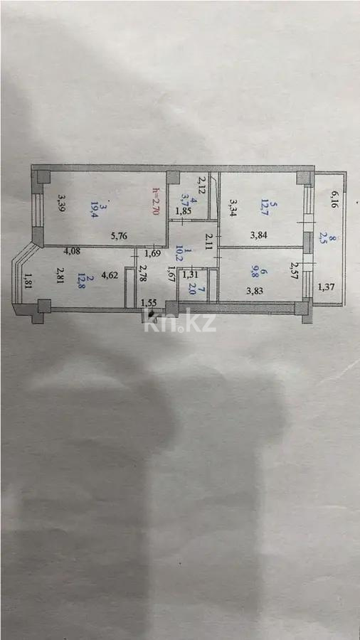 Продажа 3-комнатной квартиры, 73.1 м², пр. Кошкарбаева, дом  31 - Продажа  трехкомнатных квартир в Астане без посредников фото 4 из 4
