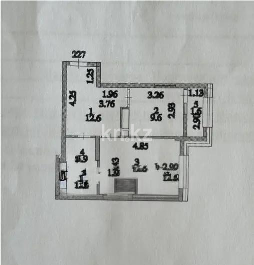 Продажа 1-комнатной квартиры, 45.2 м² - Продажа однокомнатных квартир в р-не Сарайшык Астаны фото 4 из 4