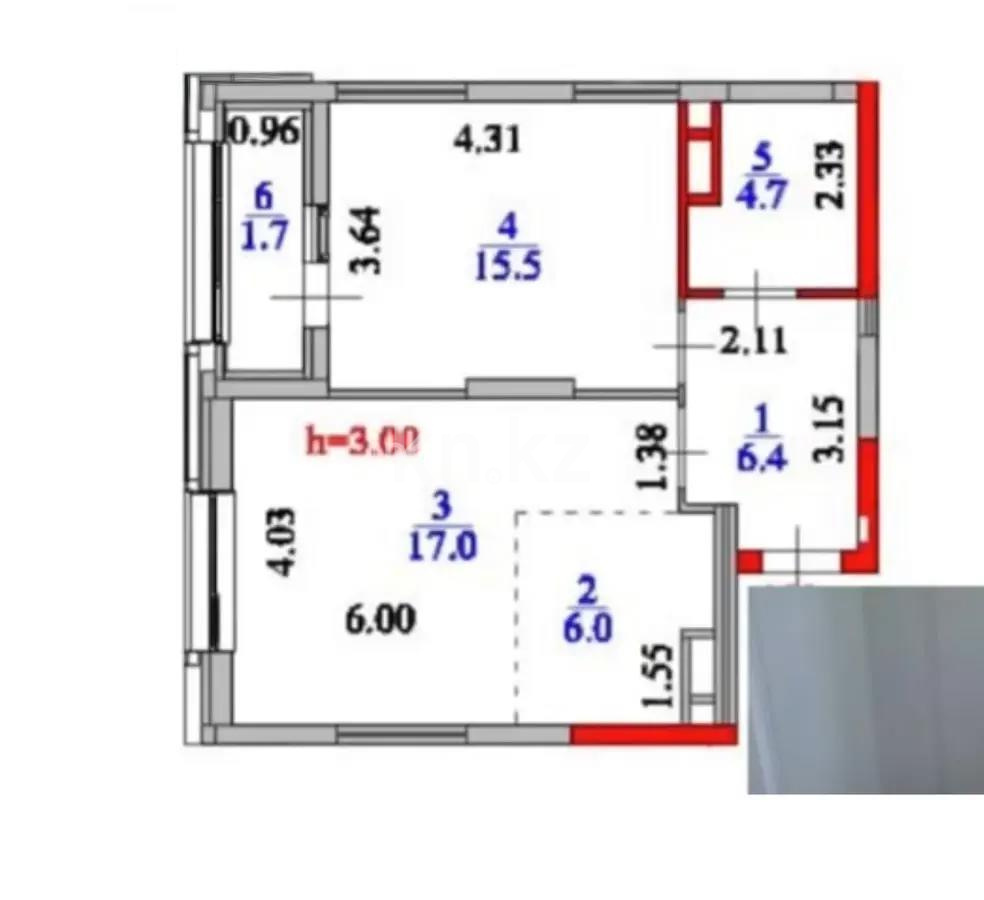 Продажа 2-комнатной квартиры, 53 м², ул. Сыганак, дом  28 - Продажа  двухкомнатных квартир в Астане фото 5 из 5