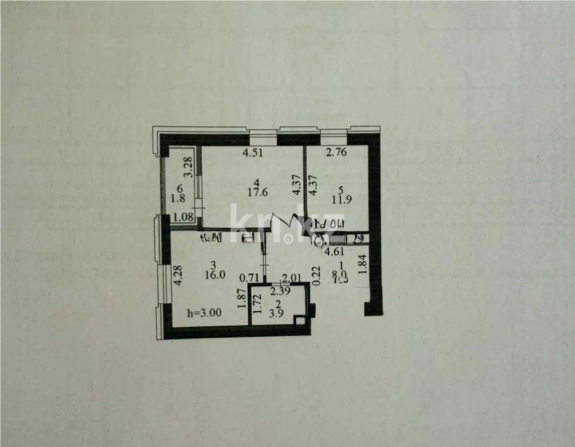 Продажа 2-комнатной квартиры, 59 м², ул. Култегин, дом  4 в Астане - фото 5