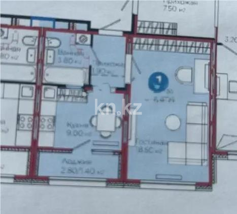 Продажа 1-комнатной квартиры, 34.6 м² - Продажа квартир от собственников в Астане фото 1 из 1