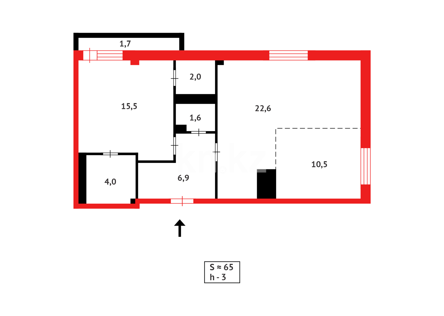 Продажа 2-комнатной квартиры, 65 м² - Продажа недвижимости в Казахстане - страница 22 фото 13 из 13