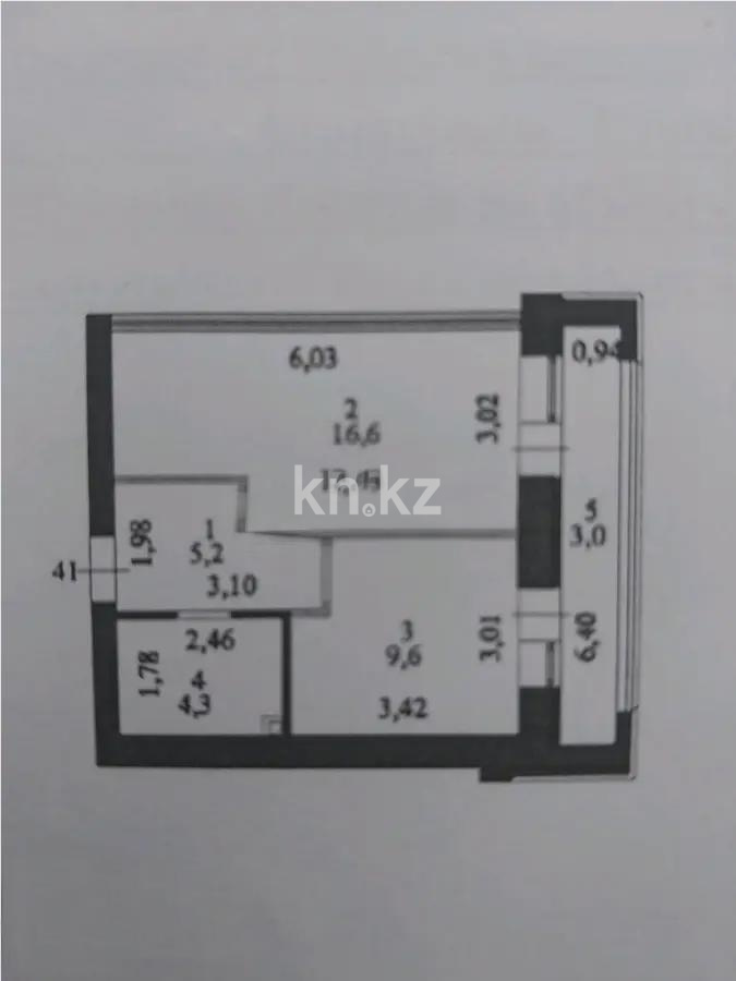Продажа 1-комнатной квартиры, 38.7 м² в Астане