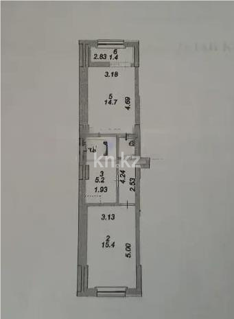 Продажа 2-комнатной квартиры, 45 м² - Продажа офисных и торговых помещений в Таразе фото 16 из 17