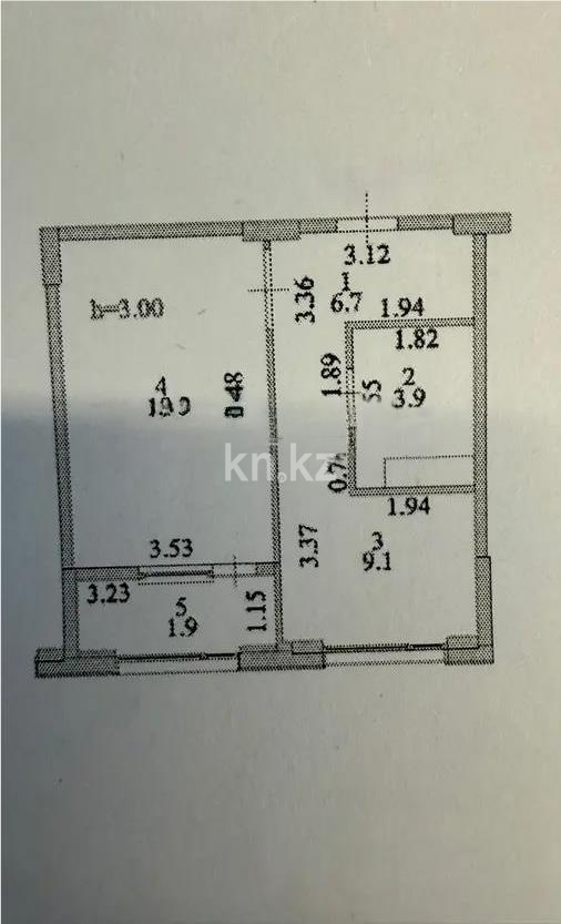 Продажа 1-комнатной квартиры, 41 м², ул. Е-36, дом  5 - Продажа квартир в Астане фото 1 из 1