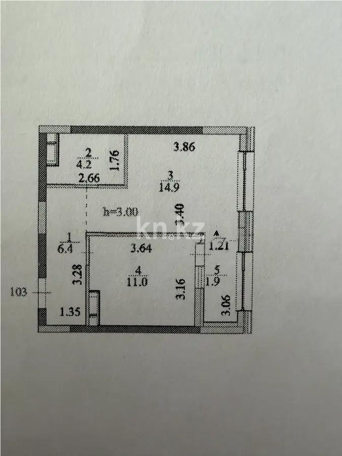 Продажа 1-комнатной квартиры, 38.4 м² в Астане - фото 4