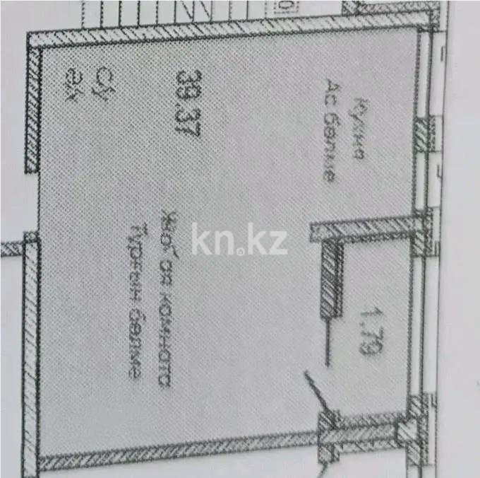 Продажа 1-комнатной квартиры, 39.37 м² в Астане - фото 4