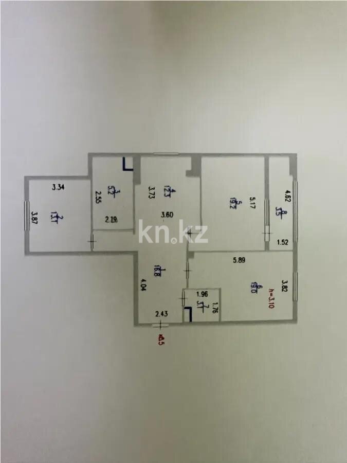 Продажа 3-комнатной квартиры, 92.2 м² в Астане - фото 8