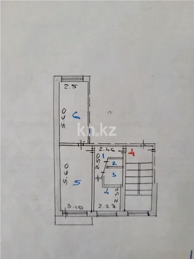 Продажа 2-комнатной квартиры, 45 м² - Продажа  двухкомнатных квартир в Караганде фото 7 из 7