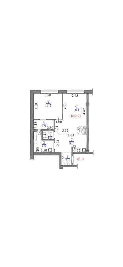 Продажа 2-комнатной квартиры, 47.4 м² в Алматы - фото 5